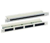 Delock 19 Patch Panel 50 Port Cat.3 ISDN grey