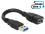 Delock Cable USB 3.0 A male USB 3.0 A female ShapeCable 0.15 m