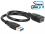 Delock Cable USB 3.0 A male USB 3.0 A female ShapeCable 0.35 m