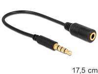 Delock Cable Stereo jack 3.5 mm 4 pin Stereo plug 3.5 mm 4 pin (changes the pin assignment)