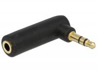 Delock Adapter Audio Stereo 3.5 mm 3 pin plug jack angled