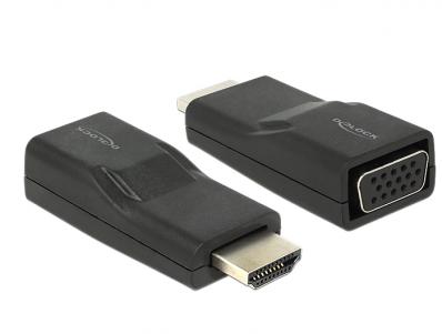 Delock Adapter HDMI male VGA female black