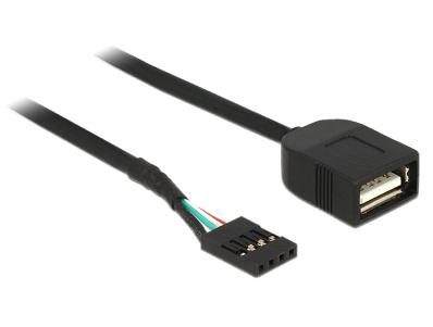 Delock Cable Pin header female USB 2.0 type-A female 60 cm
