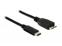 Delock Cable Super Speed USB 10 Gbps (USB 3.1, Gen 2) USB Type-Câ¢ male USB type Micro-B male 1 m black