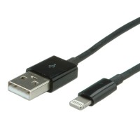 VALUE Lightning to USB cable for iPhone, iPod, iPad 1 m