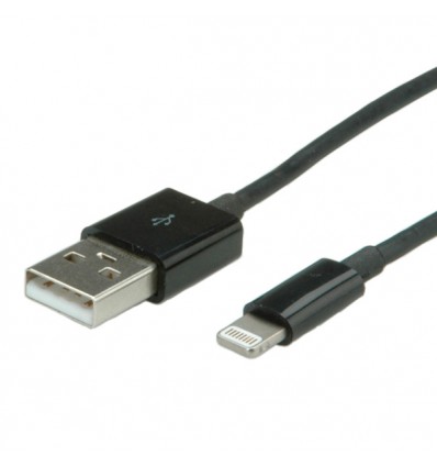 VALUE Lightning to USB cable for iPhone, iPod, iPad 1 m