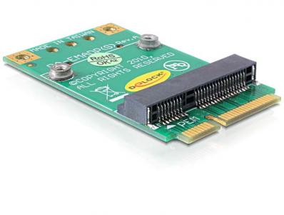 Delock Converter Mini PCI Express half-size full-size + SIM