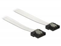 Delock Cable SATA FLEXI 6 Gbs 30 cm white metal