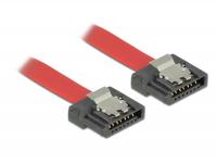 Delock Cable SATA FLEXI 6 Gbs 10 cm red metal