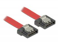 Delock Cable SATA FLEXI 6 Gbs 50 cm red metal