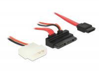 Delock Cable Micro SATA male angled SATA 7 pin + 2 pin Power 5 V 30 cm