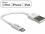 Delock USB data and power cable for iPhoneâ¢, iPadâ¢, iPodâ¢ 15 cm white