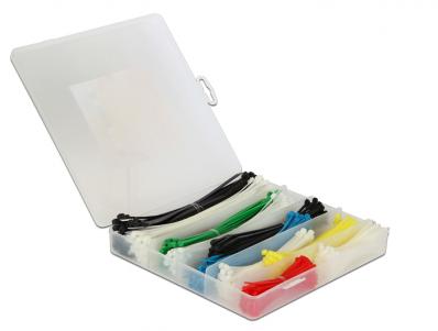 Delock Cable ties box 600 pieces coloured