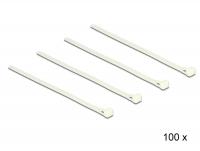 Delock Cable ties releasable white L 200 x W 7.2 mm 100 pieces