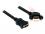 Delock Cable HDMI A female HDMI A female panel-mount 110 angled 25 cm