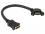 Delock Cable HDMI A female HDMI A female panel-mount 110 angled 25 cm