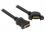 Delock Cable HDMI A female HDMI A female panel-mount 110 angled 25 cm