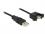 Delock Cable USB 2.0 Type-A male USB 2.0 Type-A female panel-mount 1 m