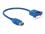 Delock Cable USB 3.0 Type-A female USB 3.0 Type-A female panel-mount 25 cm
