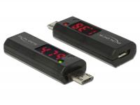 Delock Micro USB Adapter with LED indicator for Voltage and Ampere