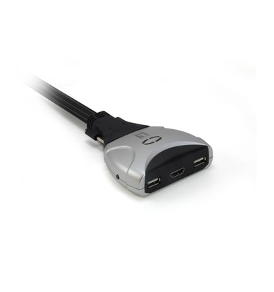 KVM-0290, 2-Port Cable KVM Switch, HDMI, USB