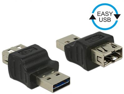 Delock Adapter EASY-USB 2.0 Type-A male EASY-USB 2.0 Type-A female