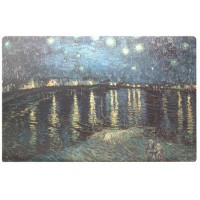 MANHATTAN Notebook Computer Skin Fits Most Widescreens Up to 17 in., Van Gogh, Starry Night Over the Rhone