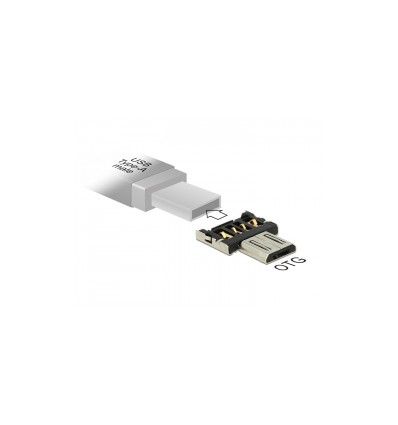 Delock Adapter OTG USB Micro-B male for USB Type-A male