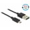 Delock Cable EASY-USB 2.0 Type-A male - EASY-USB 2.0 Type Micro-B male black 1.0m