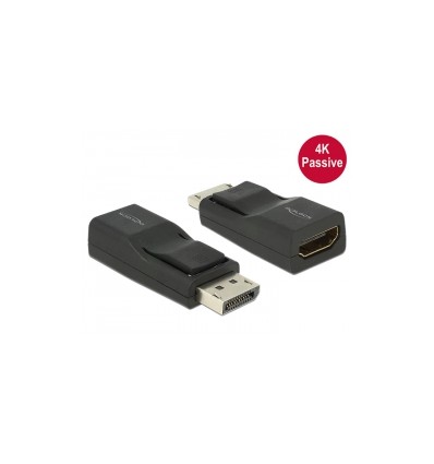 Delock Adapter Displayport 1.2 male - HDMI female 4K Passive black