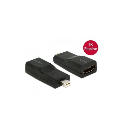 Delock Adapter mini Displayport 1.2 male - HDMI female 4K Passive black