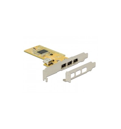 Delock PCI Card - 3 x external + 1 x internal FireWire A