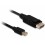 Delock Cable Mini Displayport 1.2 male - Displayport male 4K 0.5 m black