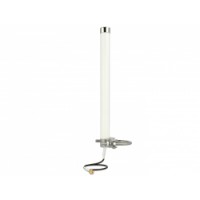 Delock LTE Antenna SMA 2.5 - 6 dBi omnidirectional fixed pole mount white outdoor