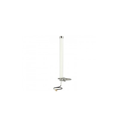 Delock LTE Antenna SMA 2.5 - 6 dBi omnidirectional fixed pole mount white outdoor