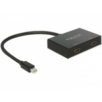 Delock Displayport 1.2 Splitter 1 x mini Displayport in - 2 x HDMI out 4K