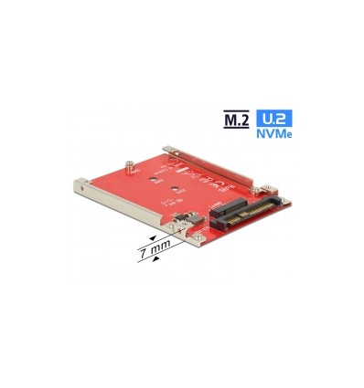 Delock 2.5″ Converter U.2 SFF-8639 - M.2 NVMe Key M - 7 mm