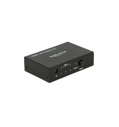 Delock HDMI UHD Switch 3 x HDMI in - 1 x HDMI out 4K