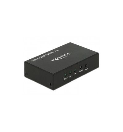 Delock HDMI UHD Splitter 1 x HDMI in - 2 x HDMI out 4K