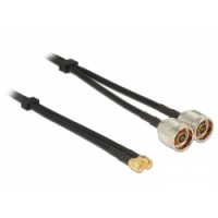 Delock Antennena Cable N Plug - SMA Plug Twin Cable RG-58 A/U 10 m