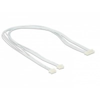 Delock Cable USB 2.0 pin header female 1.25 mm 8 pin - 2 x USB 2.0 pin header female 1.25 mm 4 pin 25 cm