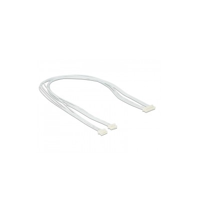 Delock Cable USB 2.0 pin header female 1.25 mm 8 pin - 2 x USB 2.0 pin header female 1.25 mm 4 pin 25 cm