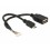 Delock Cable USB 2.0 pin header female 1,25 mm 8 pin - USB 2.0 Type-A female + USB 2.0 Type Micro-B male 15 cm