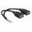 Delock Cable USB 2.0 pin header female 1.25 mm 8 pin - 2 x USB 2.0 Type-A female 15 cm