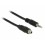 Delock Cable Stereo Jack 3.5 mm female panel-mount - Stereo Jack 3.5 mm male 100 cm