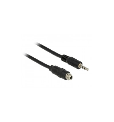 Delock Cable Stereo Jack 3.5 mm female panel-mount - Stereo Jack 3.5 mm male 100 cm