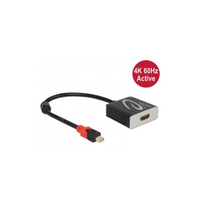 Delock Adapter mini Displayport 1.2 male - HDMI female 4K 60 Hz Active