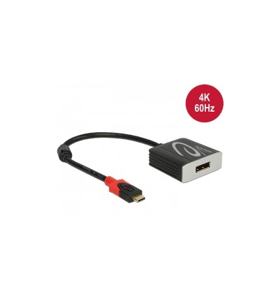 Delock Adapter USB Type-C™ male - Displayport female (DP Alt Mode) 4K 60 Hz