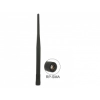 Delock ISM 169 MHz Antenna RP-SMA plug 0 dBi omnidirectional fixed black