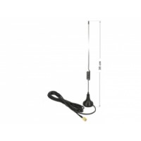 Delock ISM 169 MHz Antenna RP-SMA male 0 dBi omnidirectional with magnetic base fixed black